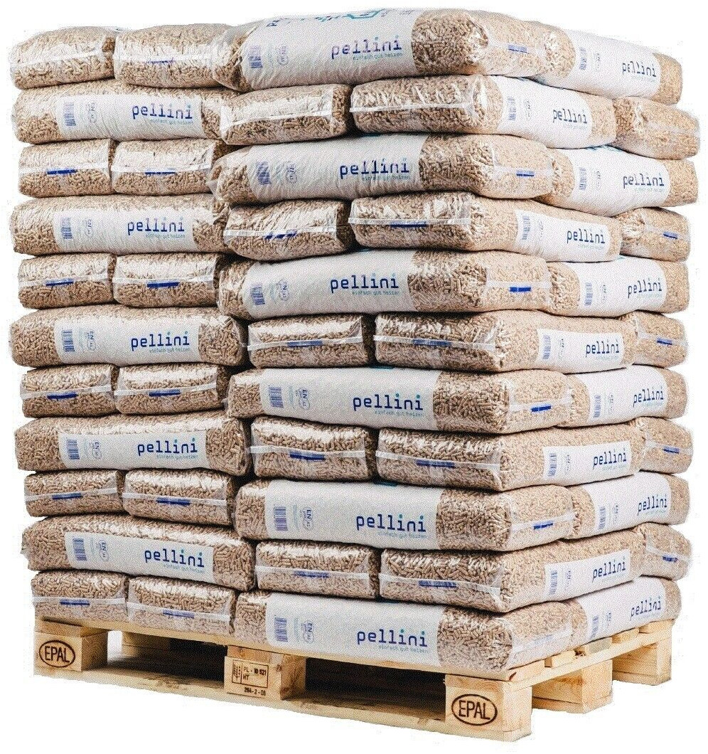 b1 Pellets de Madera Pellini 66 x 15 kg Sacos Palet - Imagen 1